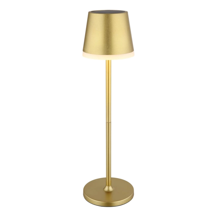 Globo - LED Solcellsbelysning LED/0,6W/3V 3000K IP44 guld
