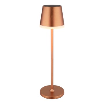 Globo - LED Solcellsbelysning LED/0,6W/3V 3000K IP44 koppar