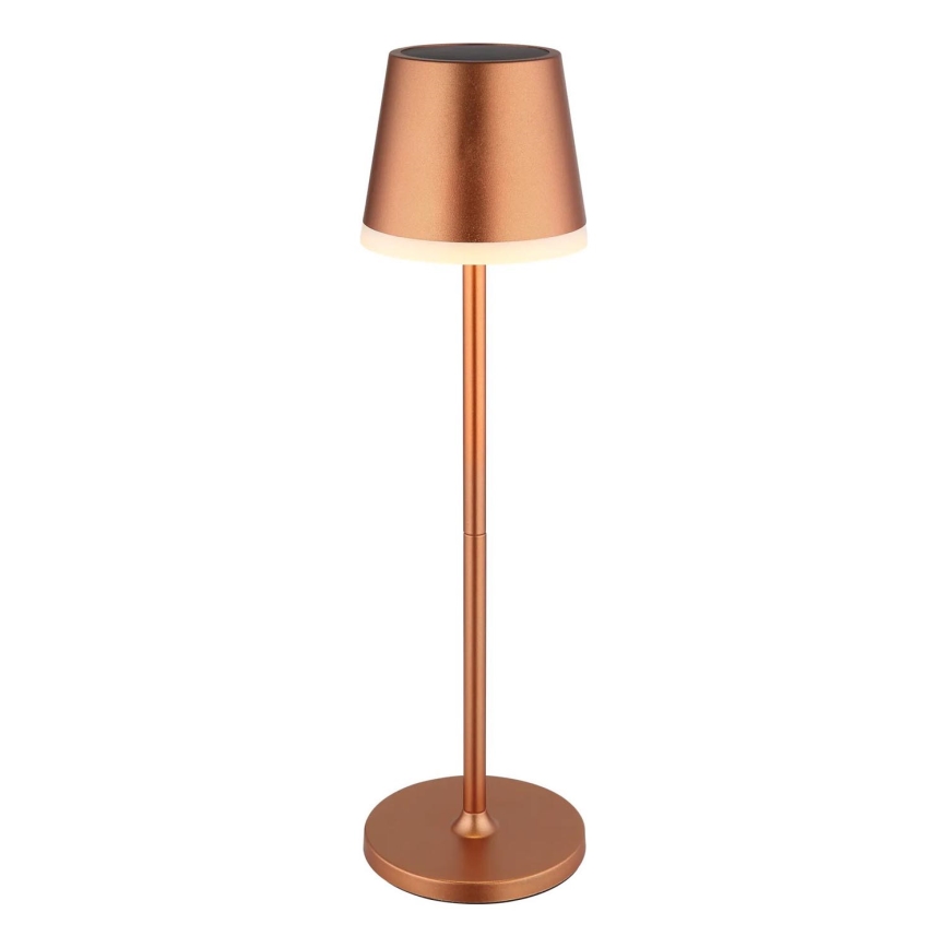 Globo - LED Solcellsbelysning LED/0,6W/3V 3000K IP44 koppar