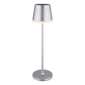 Globo - LED Solcellsbelysning LED/0,6W/3V 3000K IP44 matt krom
