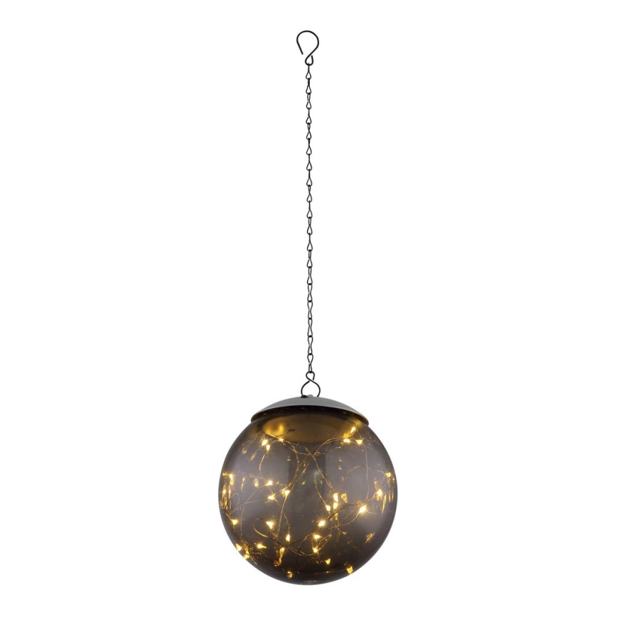Globo - LED solcellsljuskrona på kedja 20xLED/0,06W/1,2V diameter 15 cm IP44 600 mAh
