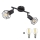Globo - LED spotlight 2xE14/6W/230V svart