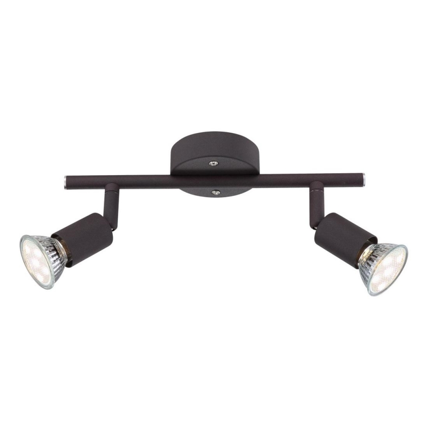 Globo - LED Spotlight 2xGU10/3W/230V svart