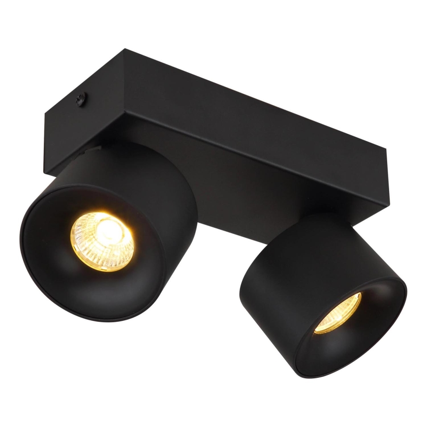 Globo - LED spotlight 2xLED/6W/230V svart