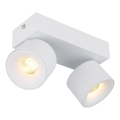 Globo - LED spotlight 2xLED/6W/230V vit