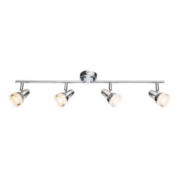 Globo - LED spotlight 4xLED/4W/230V skinande krom