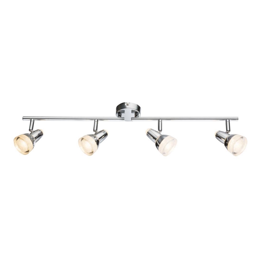 Globo - LED spotlight 4xLED/4W/230V skinande krom