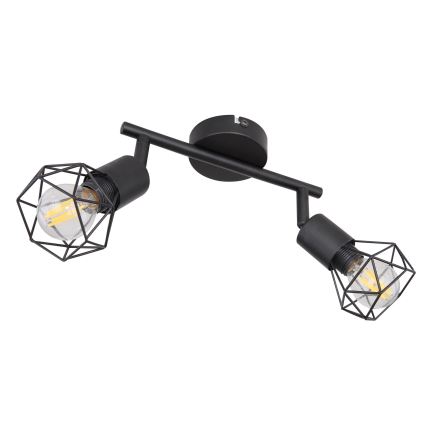 Globo - LED spotlight 2xE14/6W/230V svart