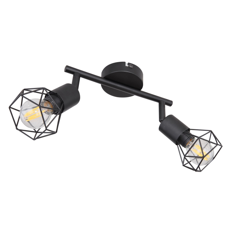 Globo - LED spotlight 2xE14/6W/230V svart
