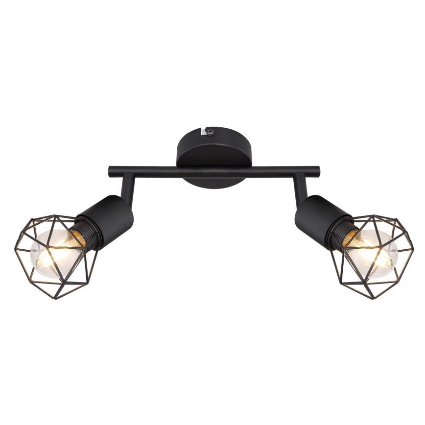 Globo - LED spotlight 2xE14/6W/230V svart