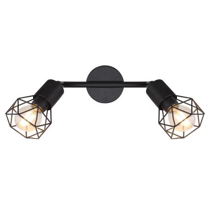 Globo - LED spotlight 2xE14/6W/230V svart