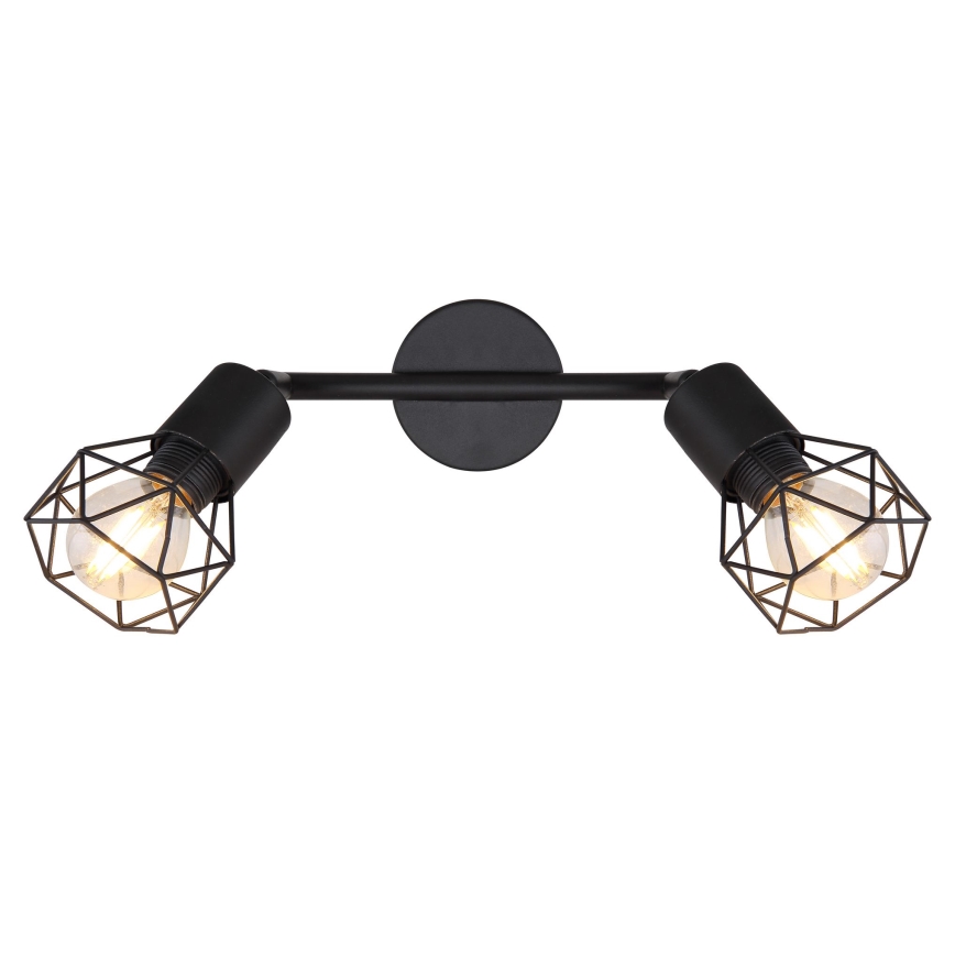 Globo - LED spotlight 2xE14/6W/230V svart