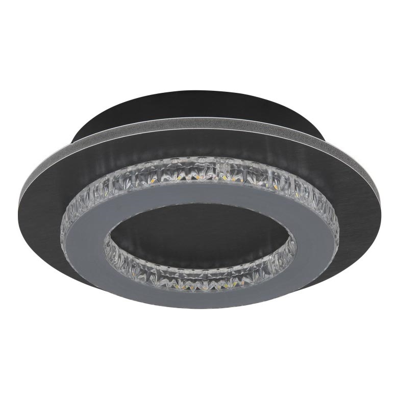Globo - LED taklampa 12W/230V 3000/4000/6500K Ø20 cm antracit
