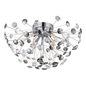 Globo - LED taklampa 4xG9/3,5W/230V diameter 45 cm skinande krom