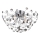 Globo - LED taklampa 4xG9/3,5W/230V diameter 45 cm skinande krom