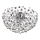 Globo - LED taklampa 6xG9/3,5W/230V diameter 60 cm skinande krom