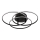 Globo - LED taklampa LED/40W/230V 4000K diameter 45,6 cm svart