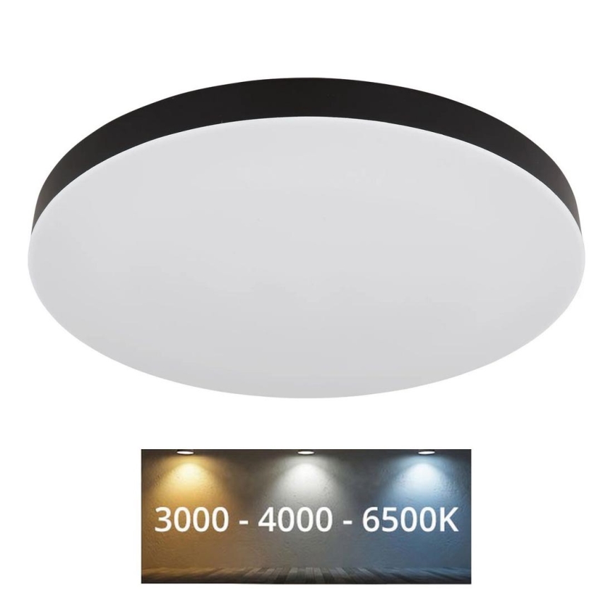 Globo - LED taklampa LED/50W/230V 3000K/4000K/6500K diameter 50 cm svart