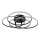 Globo - LED taklampa LED/55W/230V 4000K diameter 51,5 cm svart