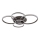 Globo - LED taklampa LED/70W/230V 3000K 88x110 cm antracit