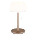 Globo - LED Uppladdningsbar skrivbordslampa LED/1,5W/3,7V 3000/4200/6000K 1800mAh brun