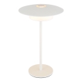 Globo - LED Utomhusbordslampa med laddning, touchkontroll LED/3W/3,7V 1800/2700/3000K IP44 1800 mAh vit