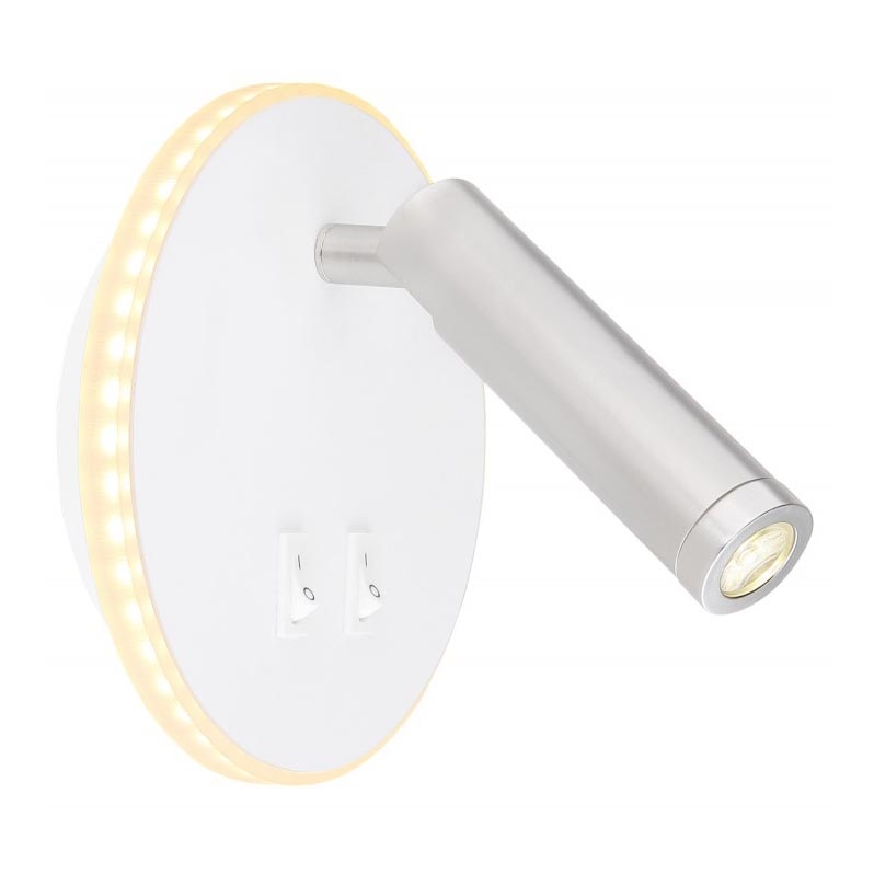 Globo - LED vägg spotlight  LED/6W + LED/1W/230V