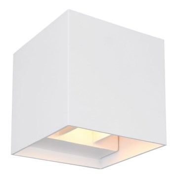Globo - LED vägglampa för utomhusbruk 2xLED/3W/230V IP44 vit