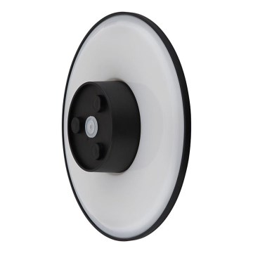 Globo - LED vägglampa för utomhusbruk LED/15W/230V 3000/4000/6000K diameter 25,2 cm IP44 svart