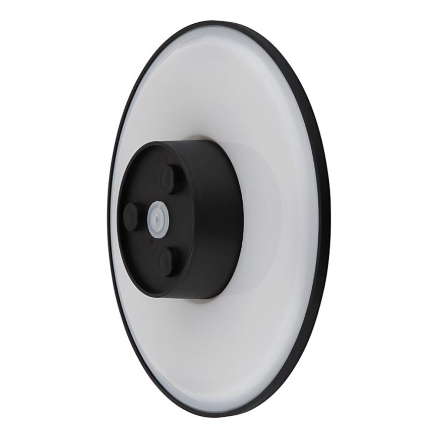 Globo - LED vägglampa för utomhusbruk LED/15W/230V 3000/4000/6000K diameter 25,2 cm IP44 svart
