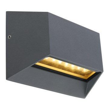Globo - LED vägglampa för utomhusbruk LED/7W/230V IP54 antracit