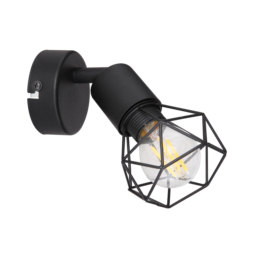 Globo - LED Väggspotlight 1xE14/6W/230V svart