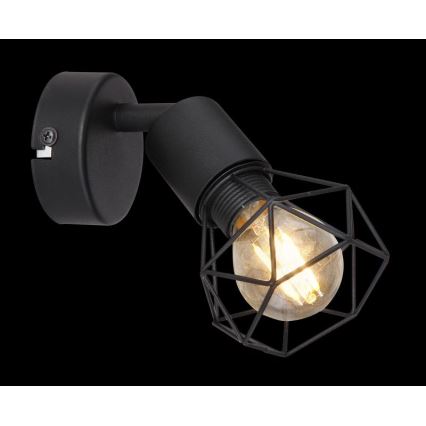 Globo - LED väggspotlight 1xE14/6W/230V svart