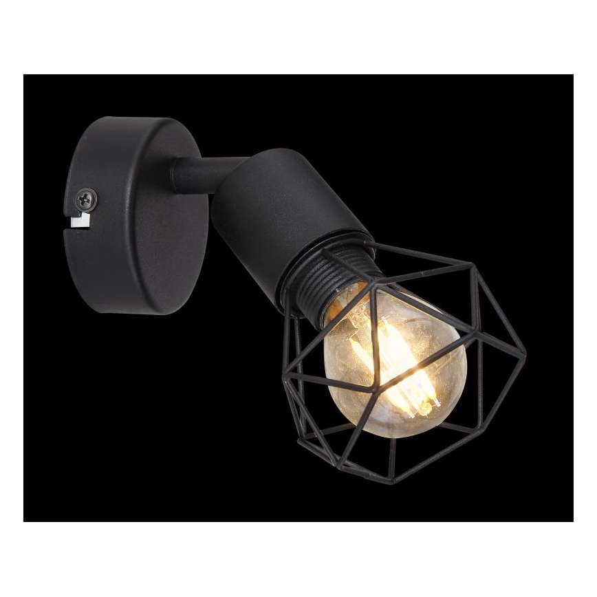 Globo - LED väggspotlight 1xE14/6W/230V svart