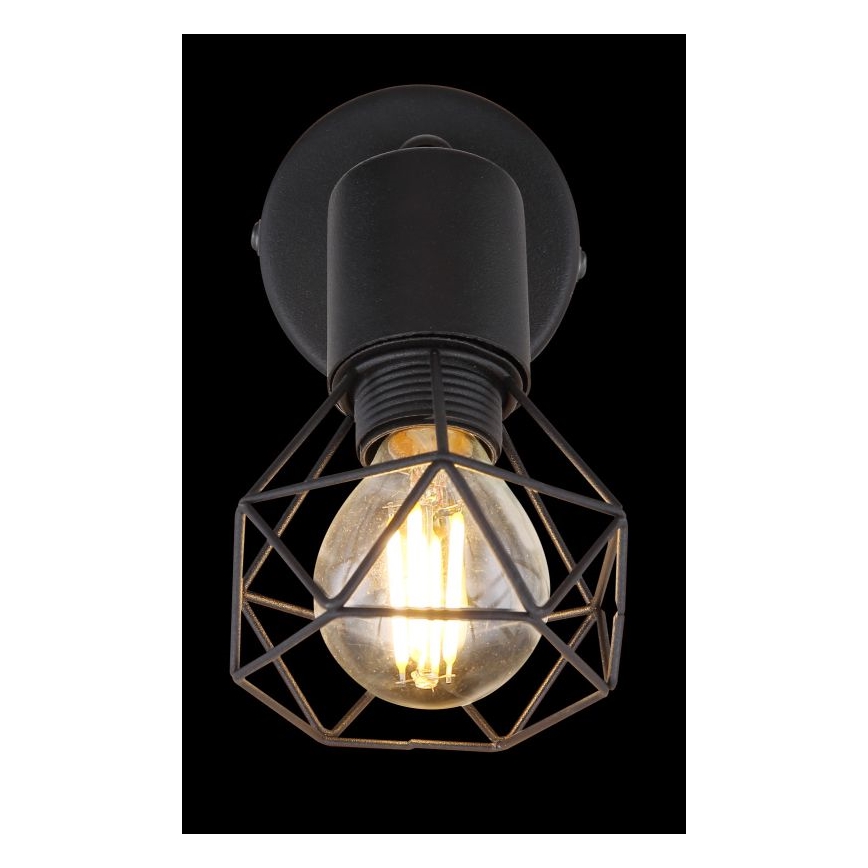 Globo - LED väggspotlight 1xE14/6W/230V svart