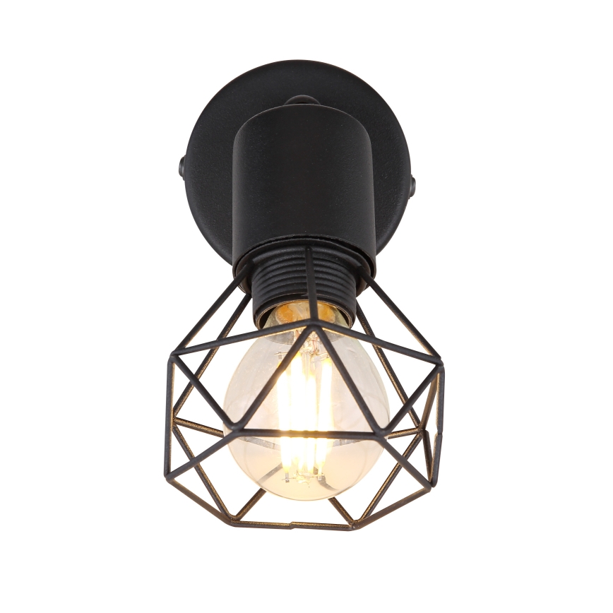 Globo - LED väggspotlight 1xE14/6W/230V svart