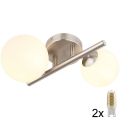 Globo - LED ytmonterad ljuskrona 2xG9/3W/230V matt krom