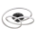 Globo - LED ytmonterad ljuskrona LED/40W/230V 3000K matt krom/svart