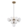 Globo - Ljuskrona med textilsladd 13xG9/5W/230V diameter 56 cm guld