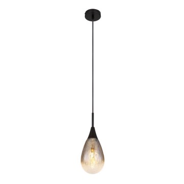 Globo - Ljuskrona med textilsladd 1xE14/9W/230V