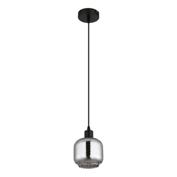 Globo - Ljuskrona med textilsladd 1xE27/25W/230V diameter 14 cm