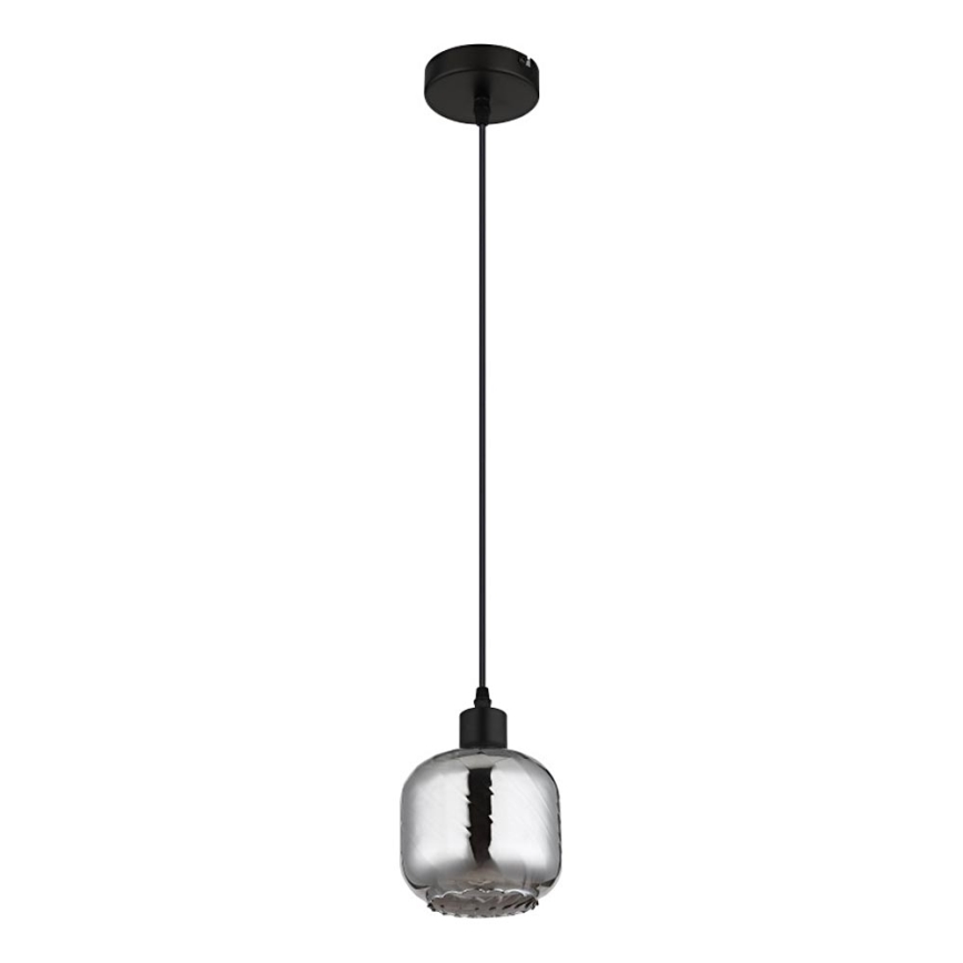 Globo - Ljuskrona med textilsladd 1xE27/25W/230V diameter 14 cm
