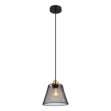 Globo - Ljuskrona med textilsladd 1xE27/40W/230V diameter 20 cm