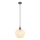 Globo - Ljuskrona med textilsladd 1xE27/40W/230V diameter 24 cm vit/antracit
