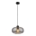 Globo - Ljuskrona med textilsladd 1xE27/40W/230V diameter 28 cm grå