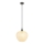 Globo - Ljuskrona med textilsladd 1xE27/40W/230V diameter 29 cm vit/antracit