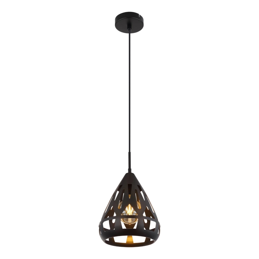 Globo - Ljuskrona med textilsladd 1xE27/40W/230V