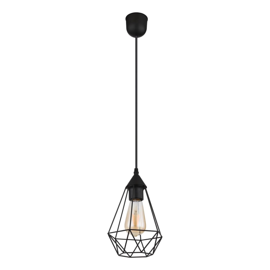 Globo - Ljuskrona med textilsladd 1xE27/60W/230V diameter 17 cm