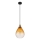 Globo - Ljuskrona med textilsladd 1xE27/60W/230V diameter 21 cm orange