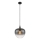Globo - Ljuskrona med textilsladd 1xE27/60W/230V diameter 29 cm svart